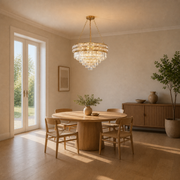 Scale | the chandelier beside a floor-to-ceiling doorway for true size
