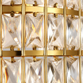 Texture | close view of the faceted K9 crystal