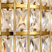Texture | close view of the faceted K9 crystal