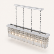 Studio | marnau Baluden 8-Light Crystal Pendant three-quarter studio view
