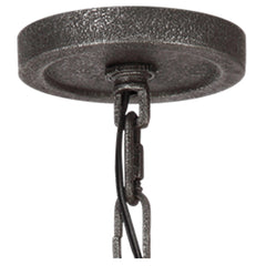 Detail | Close view of the Marnau Bannec 6-Light Wagon Wheel Chandelier