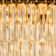 Texture | close view of the faceted crystal prisms