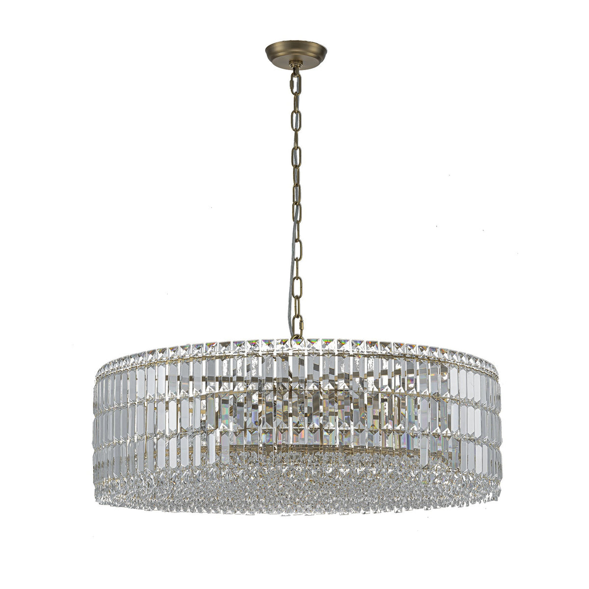 Marnau Brunec 8-Light Crystal Drum Chandelier