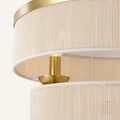 Detail | Cigogne satin brass rim and chain detail