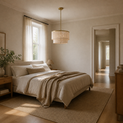 Scale | Cigogne chandelier beside a full doorway for true size reference