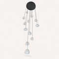 Studio | looking up into the underside of the crystal cluster
