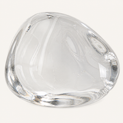 Texture | close view of the smooth clear crystal pebble