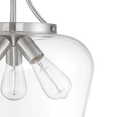 Detail | Close view of the Marnau Groix 3-Light Semi-Flush Mount