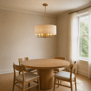 Angle | the same chandelier from a different corner of the dining room