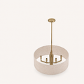 Studio | looking down at the canopy and top of the drum shade from above