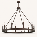 Low studio profile | oil-rubbed bronze ring, canopy, and chain
