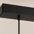 Hardware close detail | black canopy attachment with a straight suspension cord