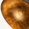 Interior finish | close view of the gold-leaf lining and its seams