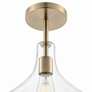 Close view | cool-brass round canopy, rod connector and cylindrical socket