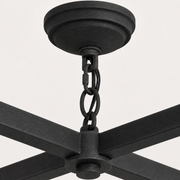 Hardware macro | round canopy, chain links, wire and central suspension join