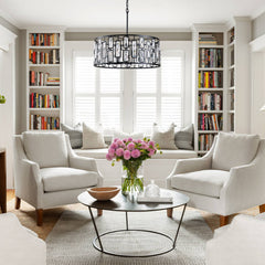 Room | The Marnau Rouzic Crystal Chandelier in a styled room