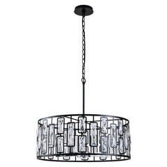 Front | Straight-on view of the Marnau Rouzic Crystal Chandelier