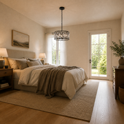 Scale | the chandelier hanging beside a full-height doorway for size