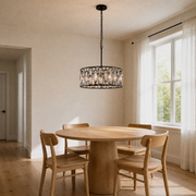 Dining room angle | the chandelier from a second angle in the dining room