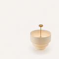 Studio | high angle view of the canopy and stacked linen drums
