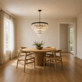 Scale | the chandelier beside a full-height doorway showing its true size