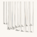Crystal detail | close-up of the straight-cut crystal prism rods