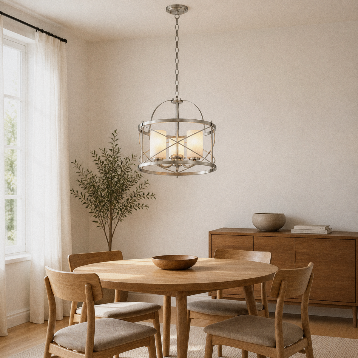 Marnau Theviec 3-Light Lantern Chandelier
