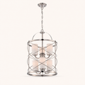 Front | marnau Tibidy 6-Light Lantern Chandelier front view on a warm-white studio background