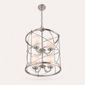 Side | marnau Tibidy 6-Light Lantern Chandelier underside studio view