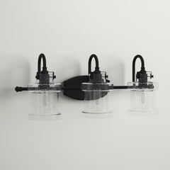 Front | Straight-on view of the Marnau Trezien 3-Light Vanity