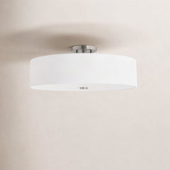 Angle | Three-quarter view of the Marnau Trielen Semi-Flush Mount