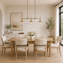 Room | The Marnau Veodet 3-Light Linear Island Pendant in a styled room