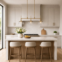 Room | The Marnau Veodet 3-Light Linear Island Pendant in a styled room