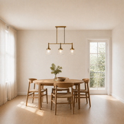 Scale | the pendant beside a full-height doorway showing its true size