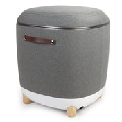 Massage Ottoman, Beige Fabric with Removable Cover