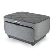 Massage Ottoman, Foldable Foot and Calf Massager, Gray Fabric