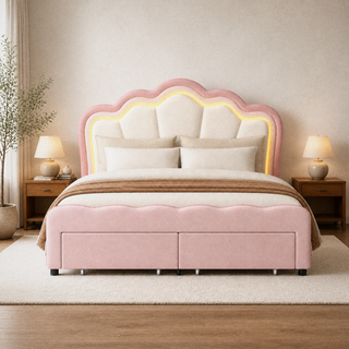 Grevane Meavaig Drawer Storage Upholstered Bed