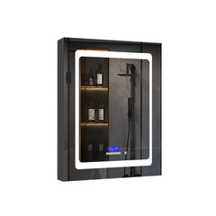 Medicine Cabinet, Bracciano, Surface Mount, LED Mirror, Defogger, 24 x 32 In, White