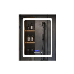 Medicine Cabinet, Bracciano, Surface Mount, LED Mirror, Defogger, 24 x 32 In, White