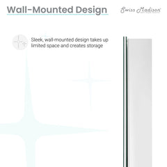 Medicine Cabinet, Cache, 20 in x 30 in with Reversible Door in Mirrored Finish