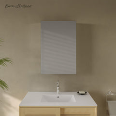 Medicine Cabinet, Cache, Recessed or Wall Mount with Mirrored Sides