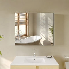Medicine Cabinet, Cache, Recessed or Wall Mount with Mirrored Sides