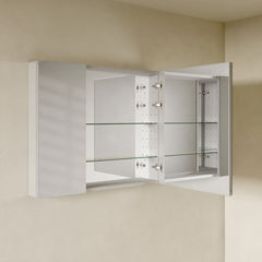 Medicine Cabinet, Cache, Recessed or Wall Mount with Mirrored Sides