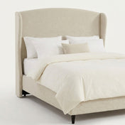 Grevane Mikala Wingback Platform Bed Frame - headboard detail
