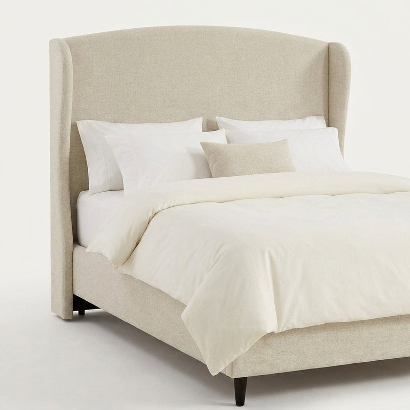 Grevane Mikala Wingback Platform Bed Frame - headboard detail