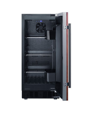 Built-In Under-Counter Refrigerator, 15 in Wide, Panel Ready in Black