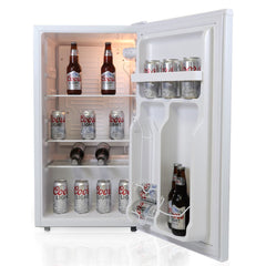 Mini Fridge, Coors Light, 3.2 Cu. Ft., Bottle Opener, Freestanding, White