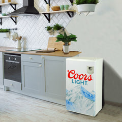 Mini Fridge, Coors Light, 3.2 Cu. Ft., Bottle Opener, Freestanding, White