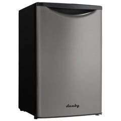 Mini Fridge, Designer, 4.4 Cu. Ft., Internal Freezer, Black