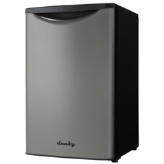 Mini Fridge, Designer, 4.4 Cu. Ft., Internal Freezer, Black